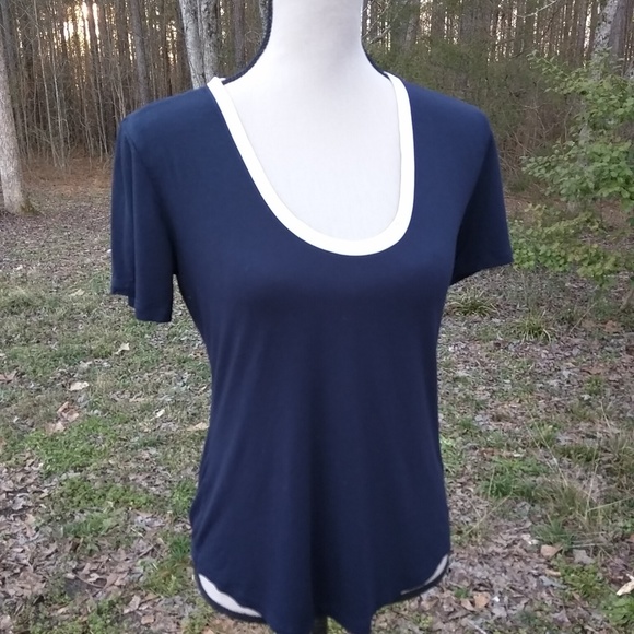 J. Crew Navy Short Sleeve Tee - Picture 2 of 8
